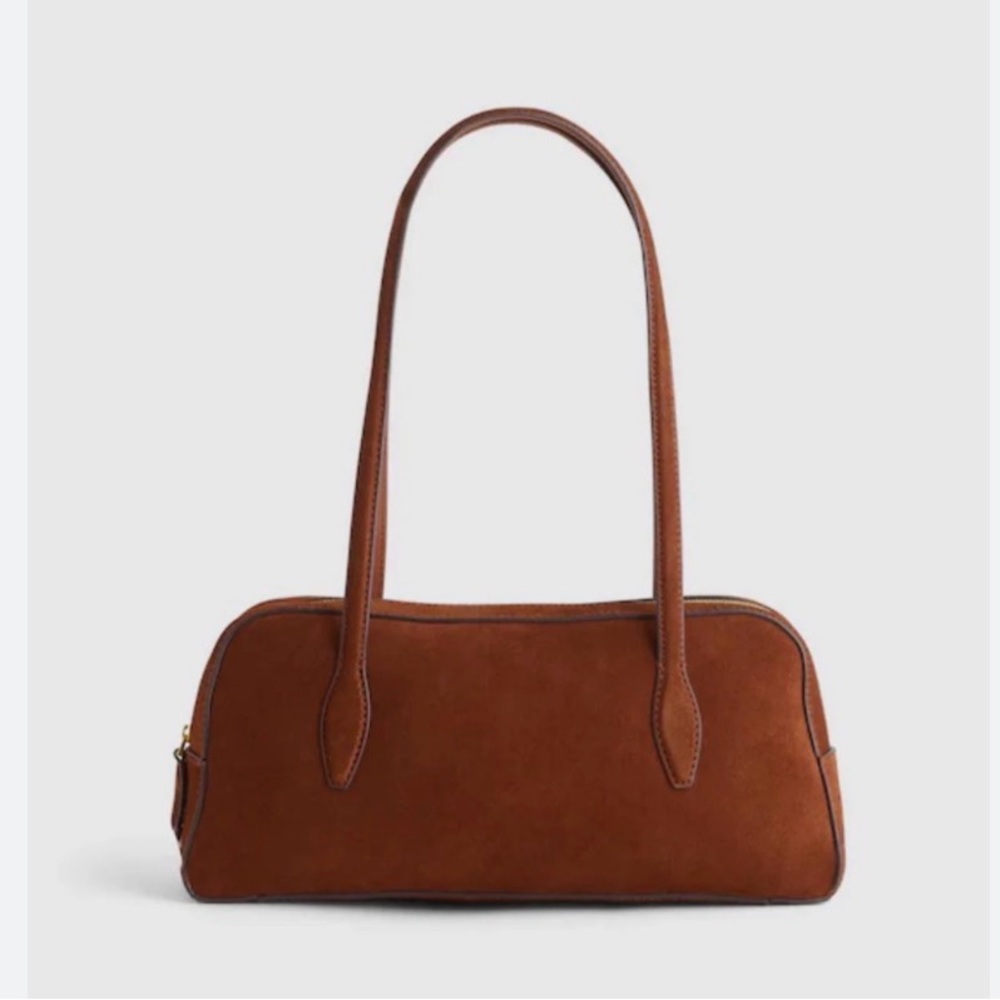 Madewell Brown Suede Shoulder Bag